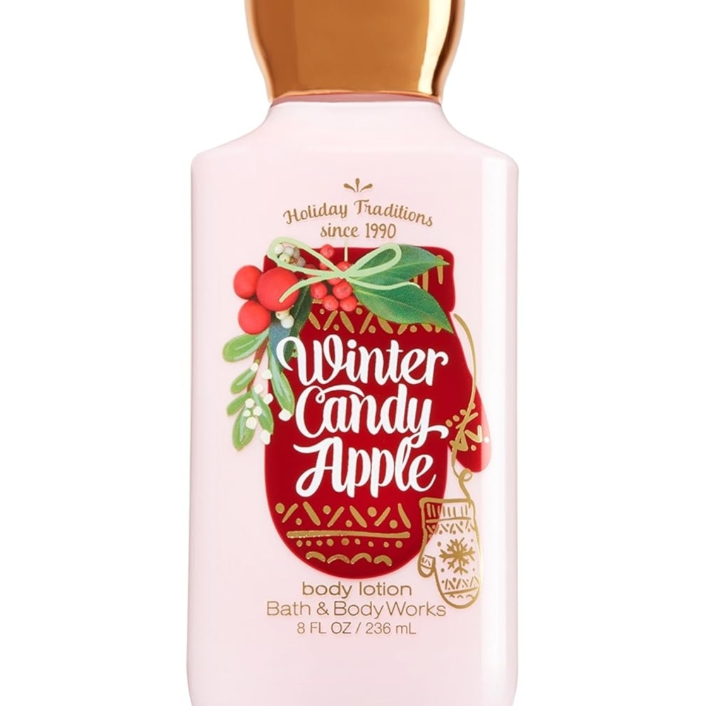 Bath & Body Works Winter Candy Apple Body Set- Red & Gold